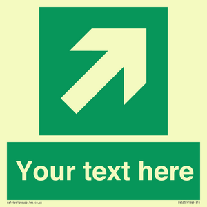 Custom Arrow Top Right Sign